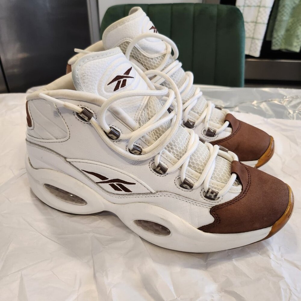 Reebok Question Mid Mocha Toe Allen Iverson 2022 Size 11 No box No Sole